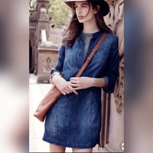 Madewell Denim Downshift Shirt Dress SZ XS